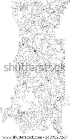 US Washington State Stevens County Roads vector 2024 for all roads
