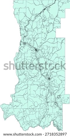 US Washington State Stevens County Vector Census Block 2020 vector Tabulation (Census) Block