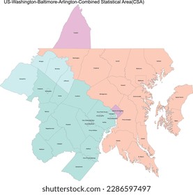 EE.UU. 	
Washington-Baltimore, Washington-Baltimore-Arlington, Área Estadística Combinada (CSA)