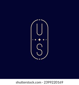 US wedding lie monogram with high quality professional design that will print well across any print media