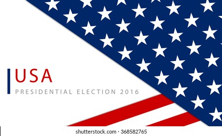 USA 2016 Presidential election poster