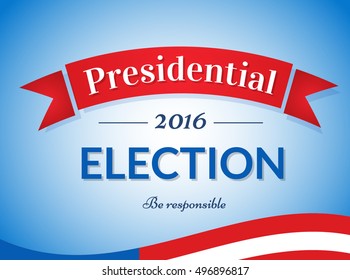 USA 2016 Presidential Election Poster