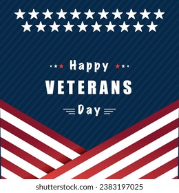 USA 2024 Happy Memorial Veterans day Event Banner, background, card, poster design. Presidential Elections 2024 Banner with American colors design and typography. Vote day, November 5. US Election.