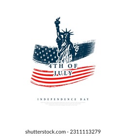 USA 4th of July, Independence Day USA, Vector illustration