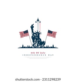 USA 4th of July, Independence Day USA, Vector illustration