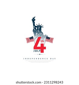 USA 4th of July, Independence Day USA, Vector illustration