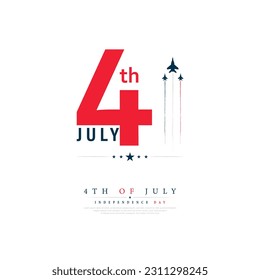 USA 4th of July, Independence Day USA, Vector illustration
