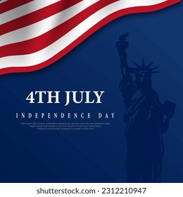 USA 4th of July, Independence Day USA, Vector illustration