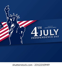 USA 4th of July, Independence Day USA, Vector illustration