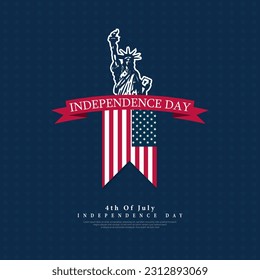 USA 4th of July, Independence Day USA, Vector illustration