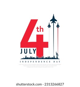 USA 4th of July, Independence Day USA, Vector illustration