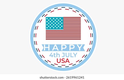 USA Diseño del Vector del 4 de JULIO, Icono del día de la independencia de Estados Unidos.