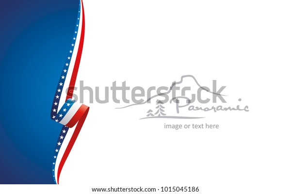 USA abstract flag brochure cover poster wall mural\
background vector