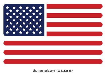 USA - America flag vector - Vector