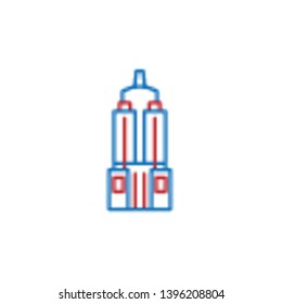 USA, America, skyscraper icon. Element of USA culture icon. Thin line icon for website design and development, app development. Premium icon