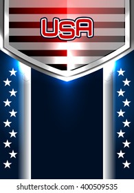 USA American flag background for Independence Day and other events, Vector illustration