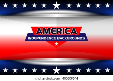 USA American flag background for Independence Day and other events, Vector illustration