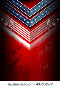 USA American flag background for Independence Day, Memorial Day and other events, Vector illustration.