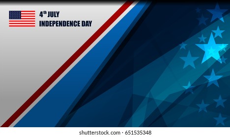 USA American flag background for Independence Day and other events, Vector illustration