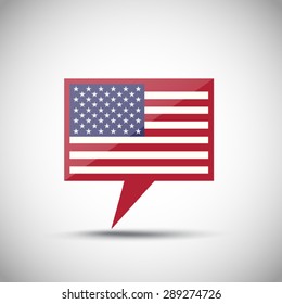 Usa American Flag Bubble