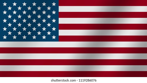 USA American flag graphic vector