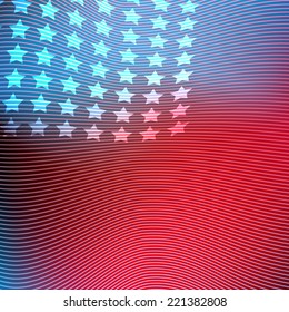 USA American vector abstract background flag illustration