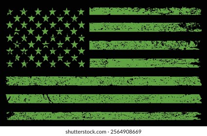 USA Army Flag Design Template