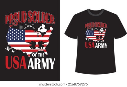 Usa Army t shirt design vector file.