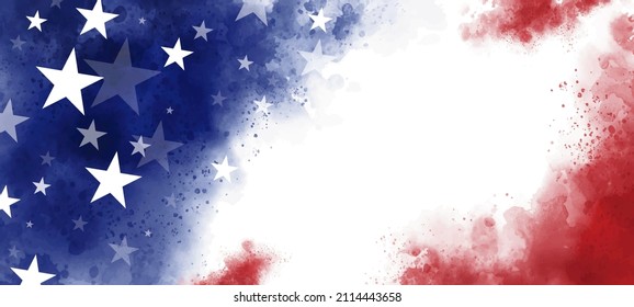 USA background with copy space vector illustration