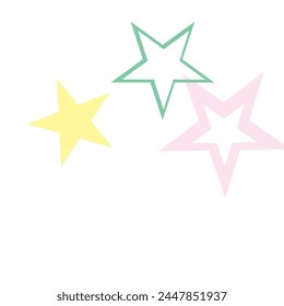 USA background with copy space vector illustration Vector illustration style is flat iconic symbols with psychedelic colors.