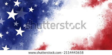 USA background with copy space vector illustration