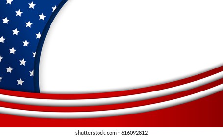 USA background design on white background vector illustration