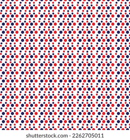 USA background with elements of the American flag. Abstract seamless pattern design for Independence day fourth of july.