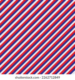 USA background with elements of the American flag. Abstract seamless pattern design for Independence day fourth of july
