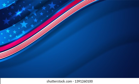 USA background for independence, veterans, labor, memorial day and other events, Vector Design