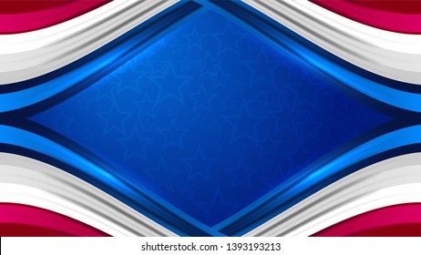 USA background for independence, veterans, labor, memorial day and other events, Vector illustration Design