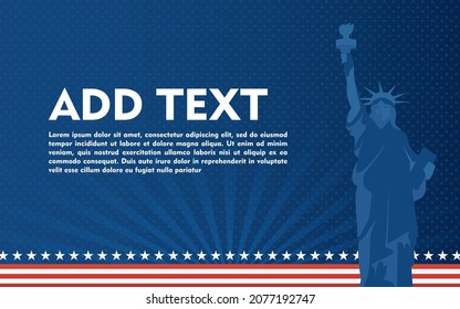 USA background for independence, veterans, labor, memorial day and events, Vector illustration Design