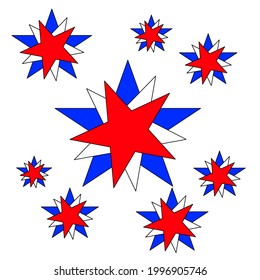USA background for independence,veterans labor , Memorial Day and events.Vector illustration.