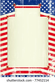 USA background A patriotic background with a frame for your message