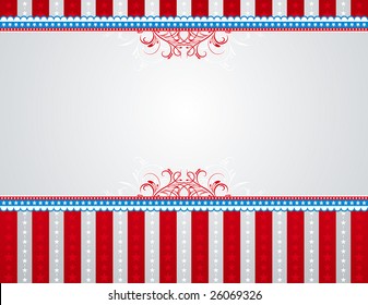 usa background with stars and  decorative frames