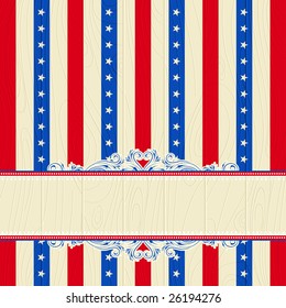 usa background with stars and  decorative frames