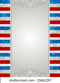 usa background with stars and  decorative ornaments