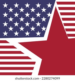 USA background. Texture from the elements of the American flag.