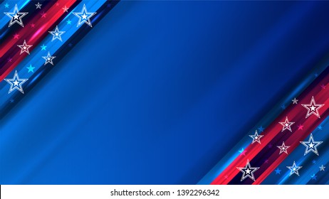 USA backgrounds for independence, veterans, labor, memorial day and other events, Vector illustration Design