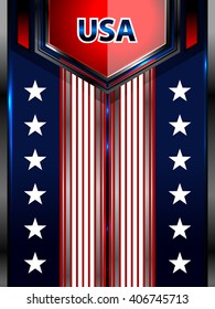 usa backgrounds modern template, vector illustration