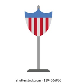 USA badge roadsign