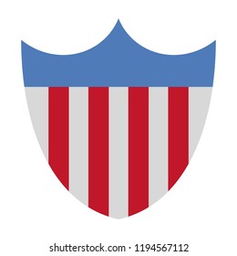 USA badge roadsign