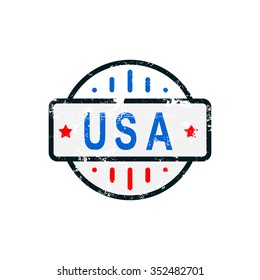usa badge.vector illustration.