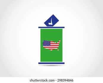 USA Ballot Box Poll Voting Election Parliament