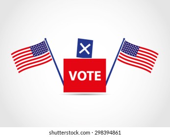 USA Ballot Box Poll Voting Election Mayor